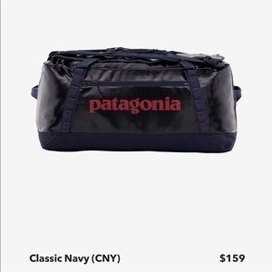 Patagonia black hole 70L duffle backpack